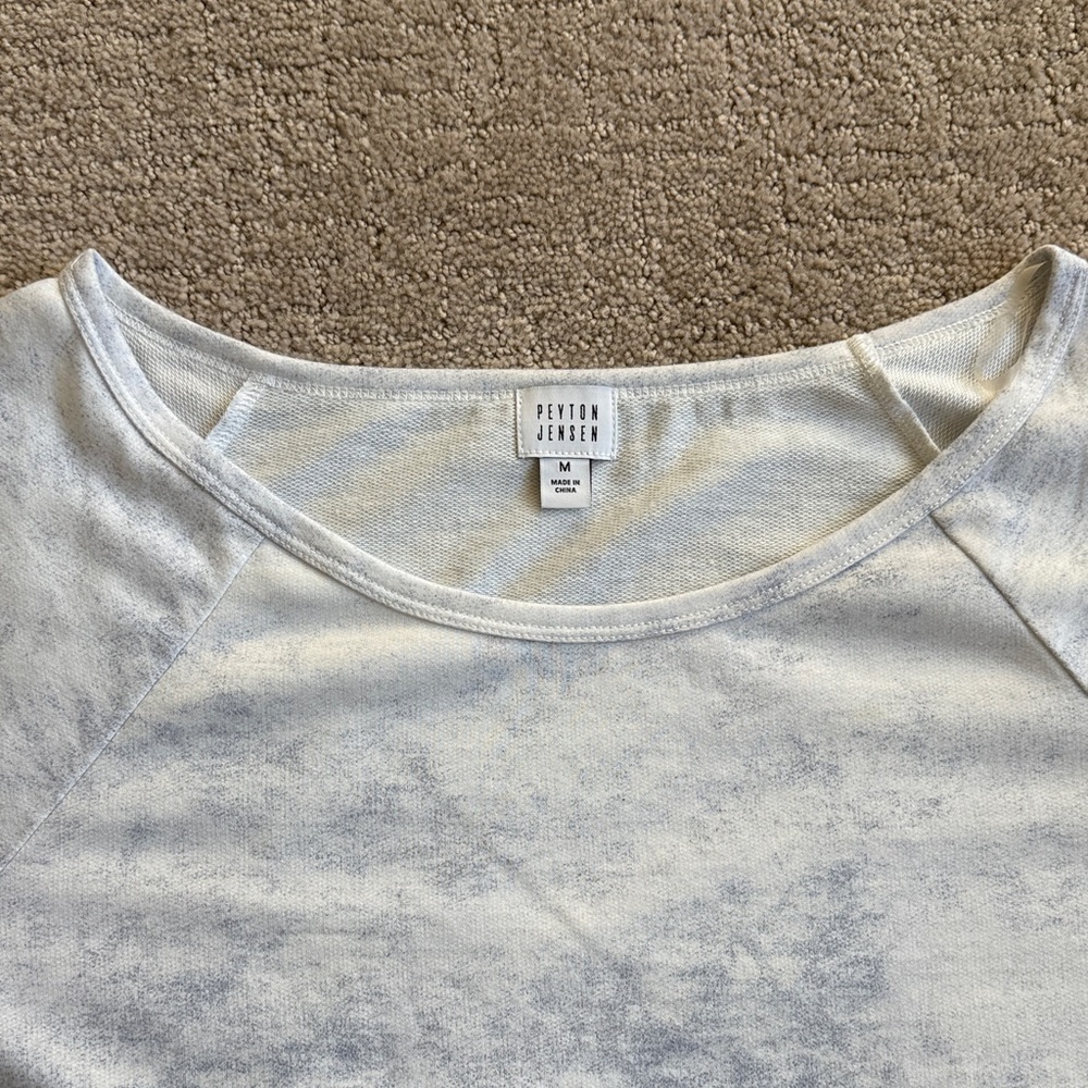 Peyton Jensen Striped Sleeve Sweatshirt - Picture 3 of 7